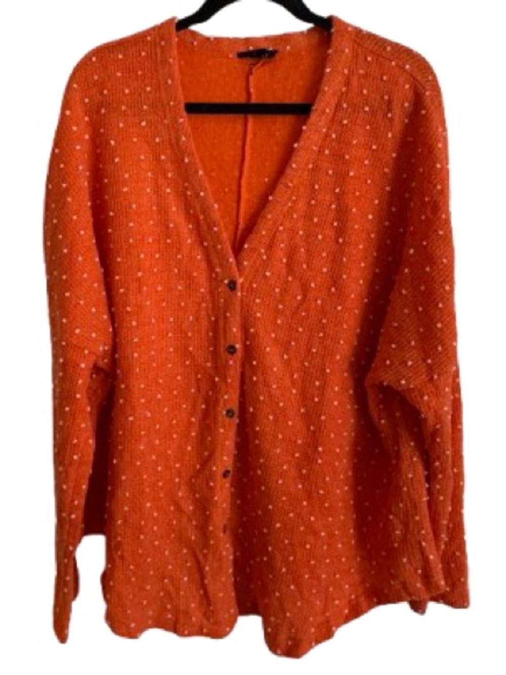 RACHEAL Vibrant Orange Knit Cardigan